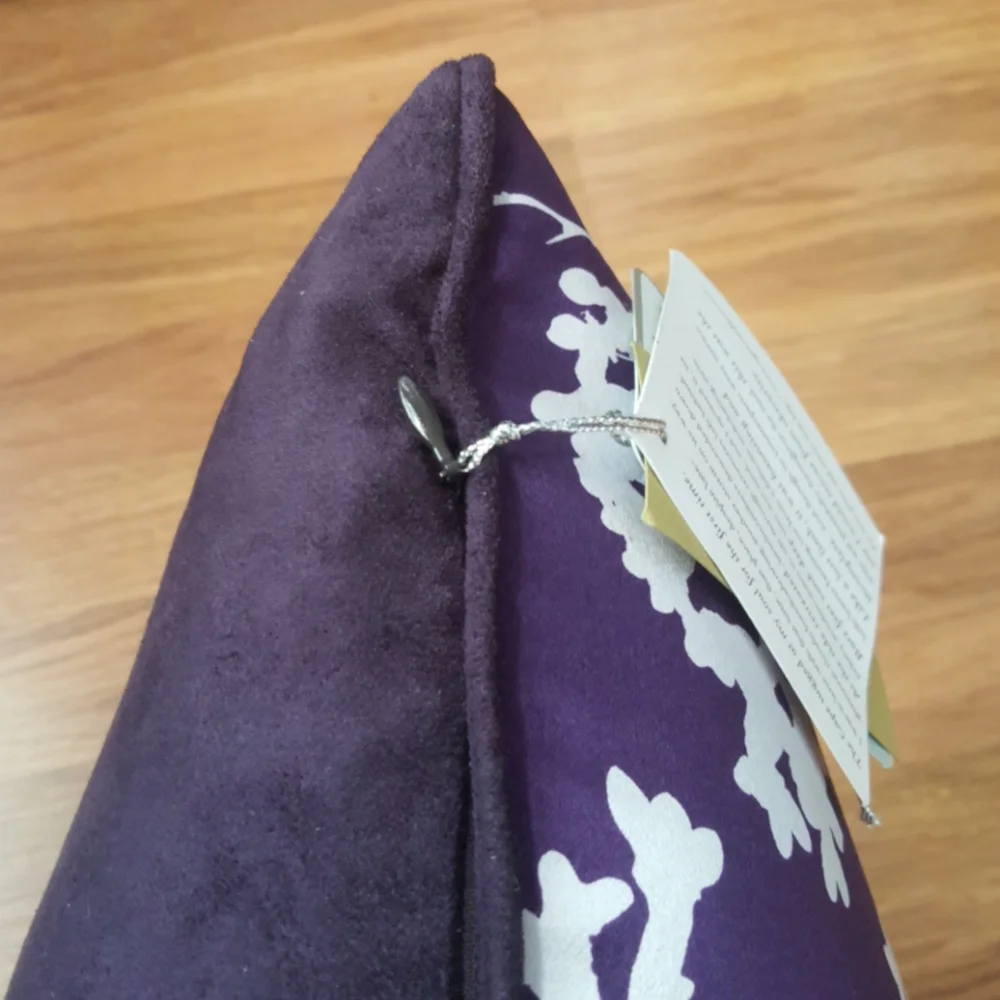 Agnes & Hoss cape seaweed satin suede pillow